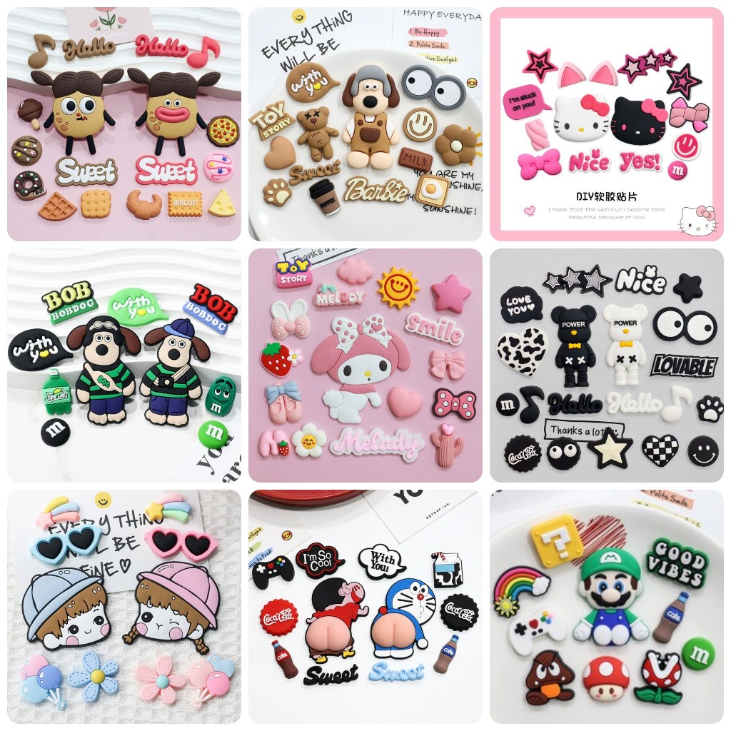 ชุดพลาสติก CROCS SLIDER JIBBIT CHARM