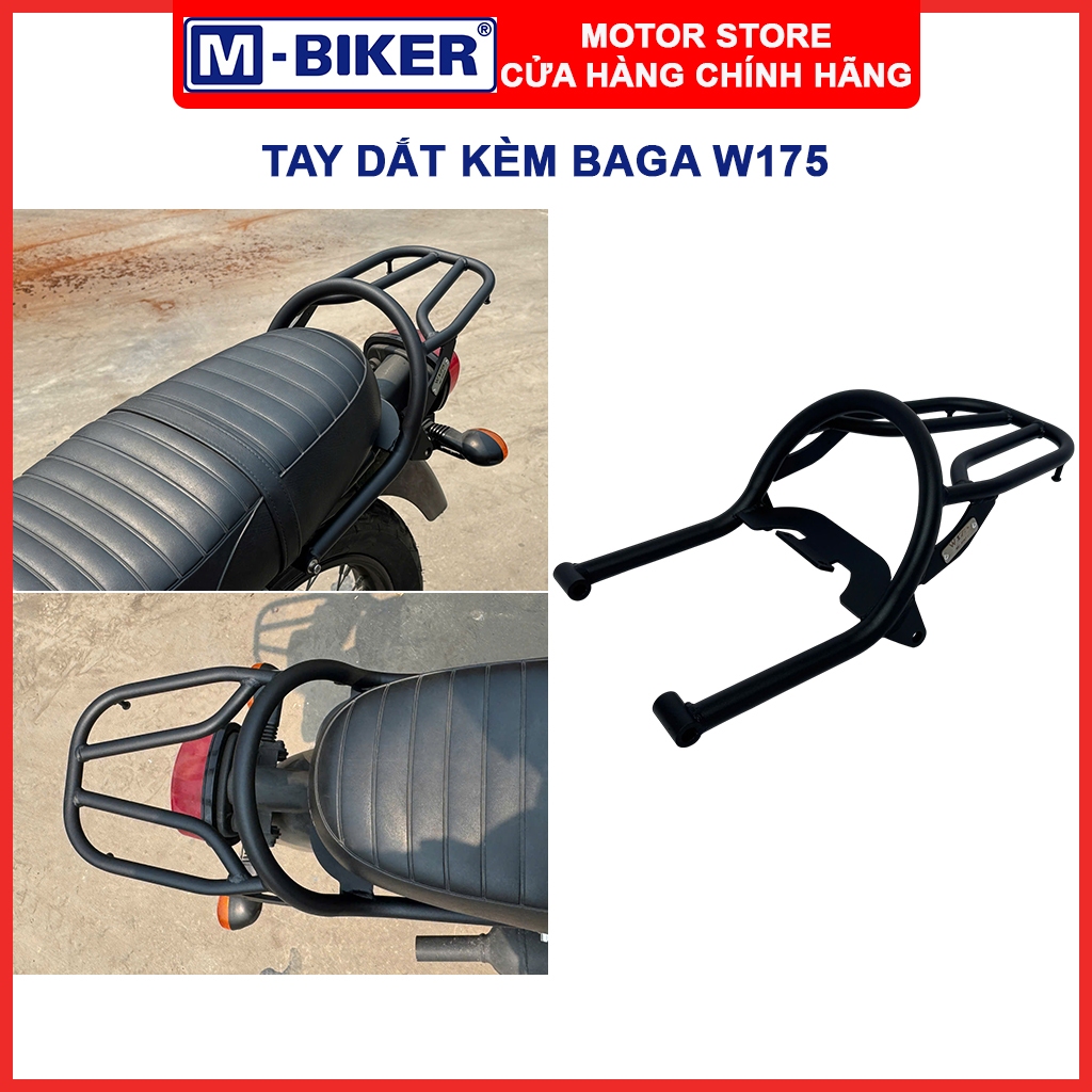กระเป๋าหลัง W175, แฮนด์หลัง W175, Baga พร้อมแฮนด์หลังสําหรับ Kawasaki W175