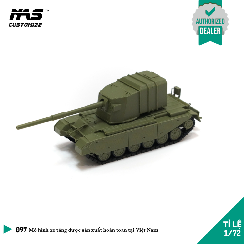[NAS] โมเดลประกอบถังอังกฤษ FV4005 Stage 2 1/72 Pro โมเดลประกอบทหาร FV4005 Stage 2