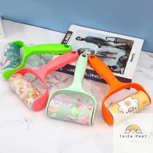 ชุดลูกกลิ้งฝุ่นสําหรับเสื้อผ้าขนสัตว์,ผ้าปูที่นอนสกปรกพร้อม 5 สะดวก 10 ซม. เปลี่ยนแกนลูกกลิ้ง-GD899-