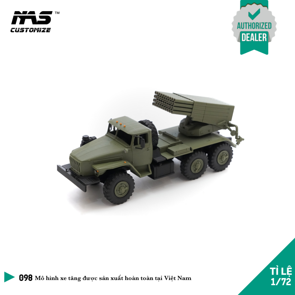 [NAS] BM-21 GRAD 1/72 Pro Jet Float Assembly Model, Kachiusa BM-21 1:72 Assembly Model