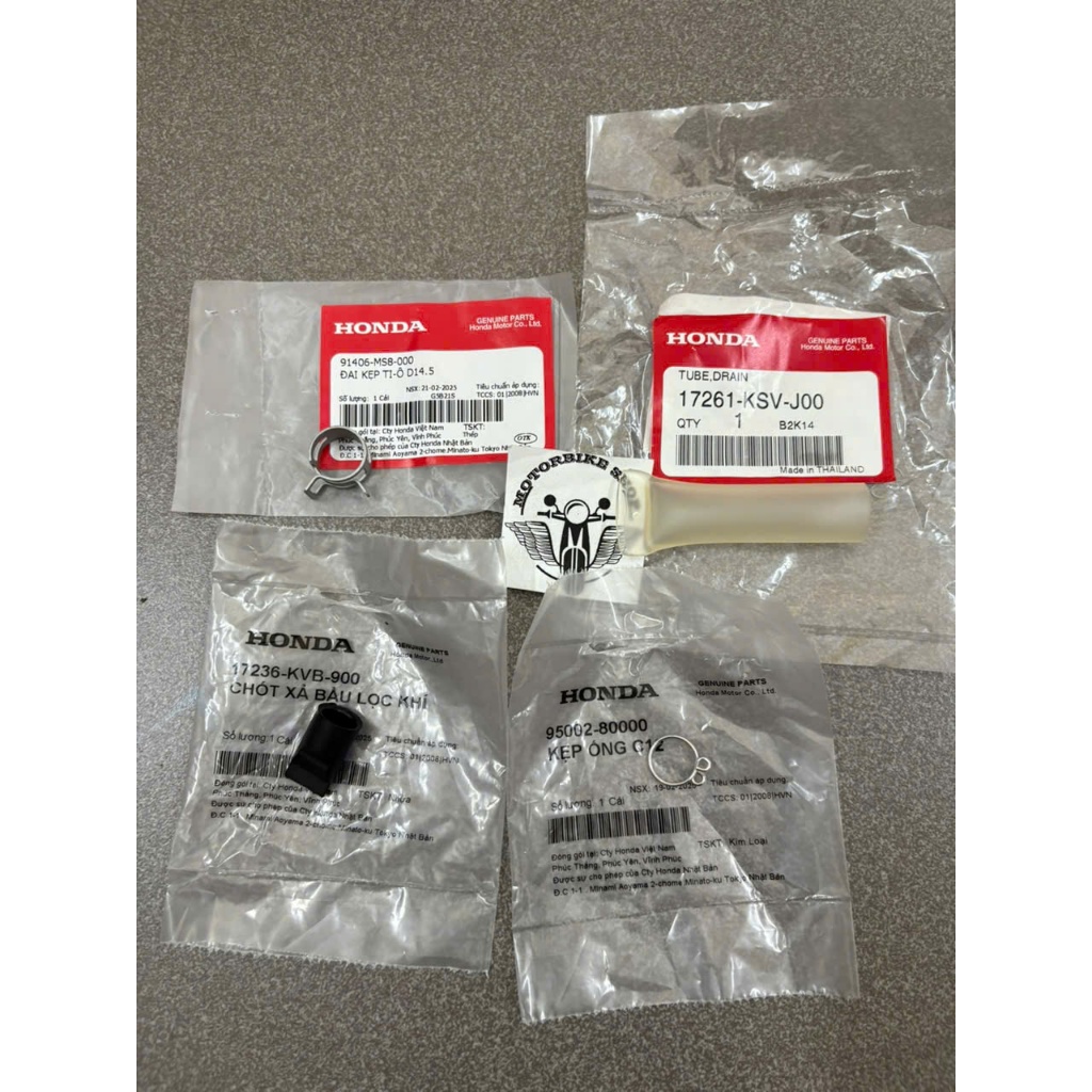 ยางท่อไอเสียกรองอากาศสําหรับ sh 300i sh 350i zin 91406MS8000 (A118) 17261KSVJ00(A118) 17236KVB900(A1