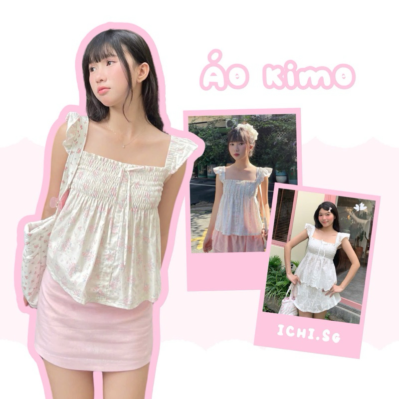 Kimo top - เสื้อเบลาส์นางฟ้าดอกไม้เล็กๆ -