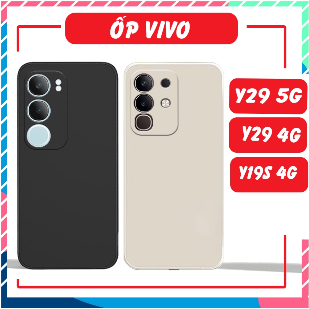 เคสสําหรับ Vivo Y29/Y29 4G / Y29 5G ยืดหยุ่น ทนฝุ่น และลายนิ้วมือ ผลิตจากพลาสติก TPU