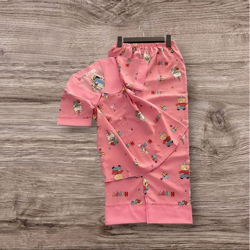 ชุด PYJAMA สําหรับเด็กสวมใส่ที่บ้านในผ้า SILK SOFT