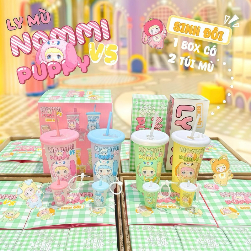 BABY THREE BLIND CUP - BLIND CUP / NOMMI BLIND BOX - BLIND CUP พร้อมพวงกุญแจ - การจัดส่ง