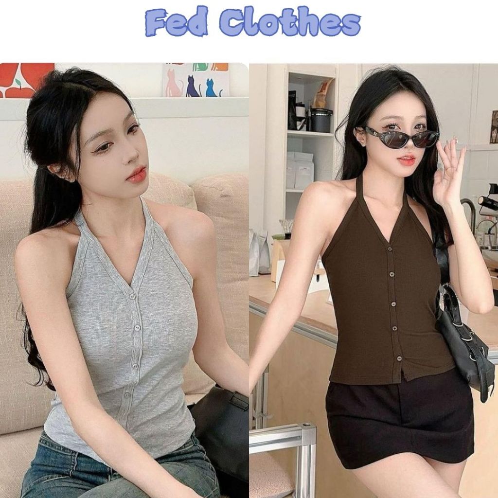 Fed Clothes เสื้อยืดคอเต่า Guangzhou 2025 มีซับในหน้าอกในตัว