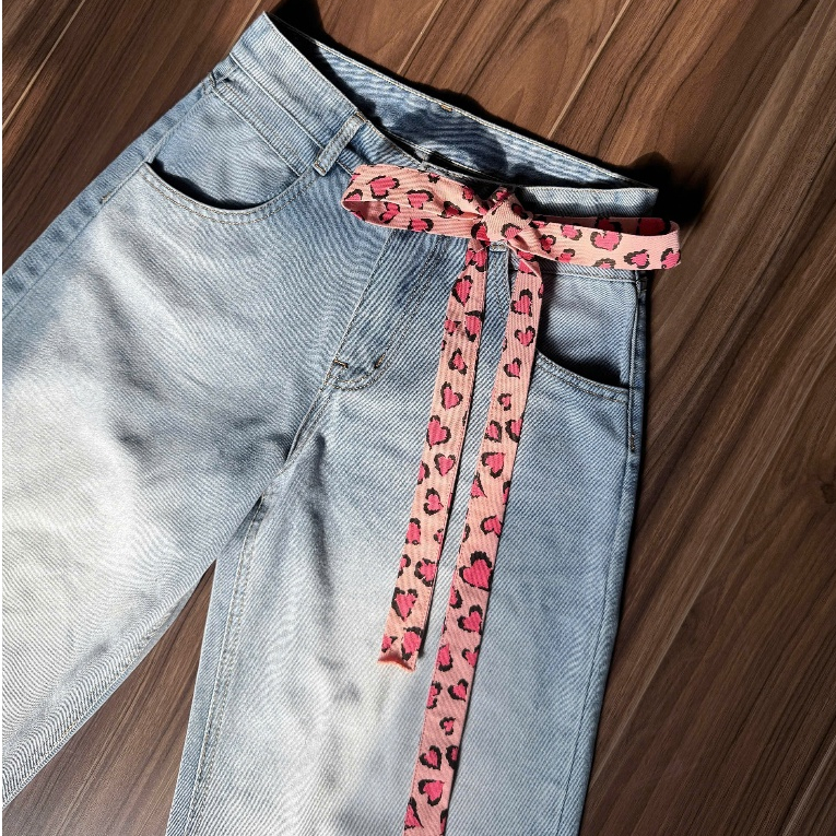 AB HOUSE - อุปกรณ์เสริมเข็มขัดกางเกงลายเสือดาว