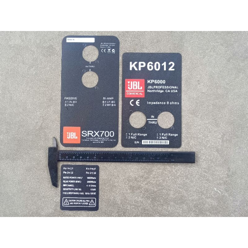 (4 ชิ้น) สติ๊กเกอร์ ฉลาก สถานีกล่องลําโพงรูปลอก สถานีหลังอาร์เรย์ KP6012, SRX700