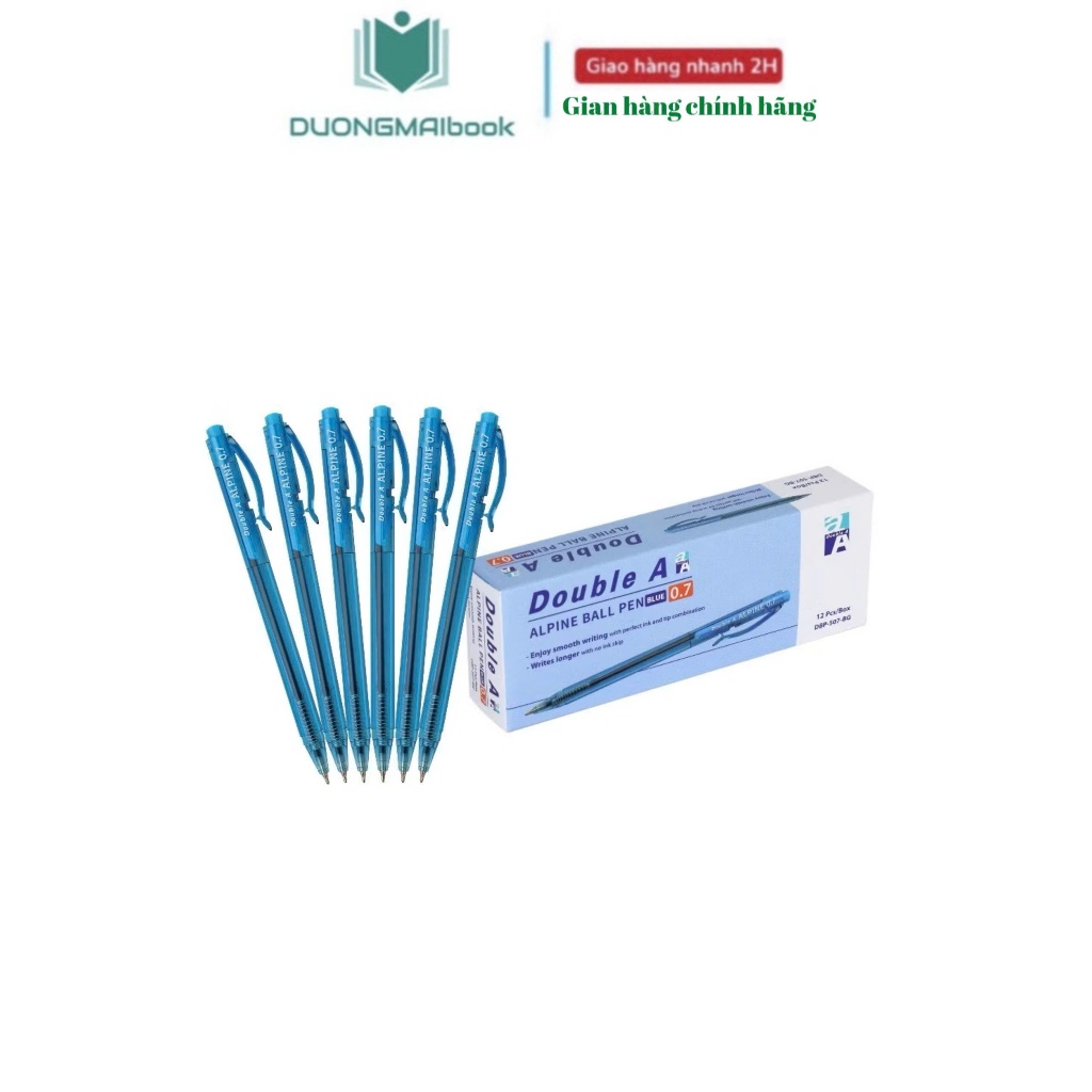 ปากกาลูกลื่น Alpine Double A ปลายปากกาสีน้ําเงิน 0.7mm- DBP-507-BG