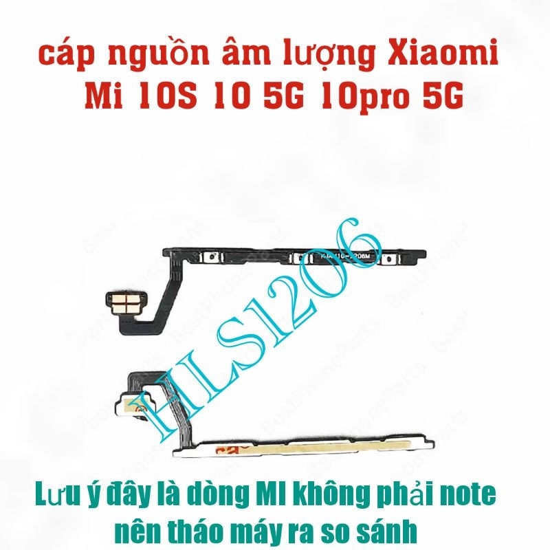 สายไฟระดับเสียง Xiaomi Mi 10 10S 10 pro