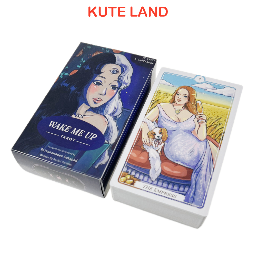 [ขนาดดั้งเดิม] Wake Me Up Tarot Deck 78 การ์ด 7x12 ซม. หินทําให้บริสุทธิ์ของขวัญ TR-S-144