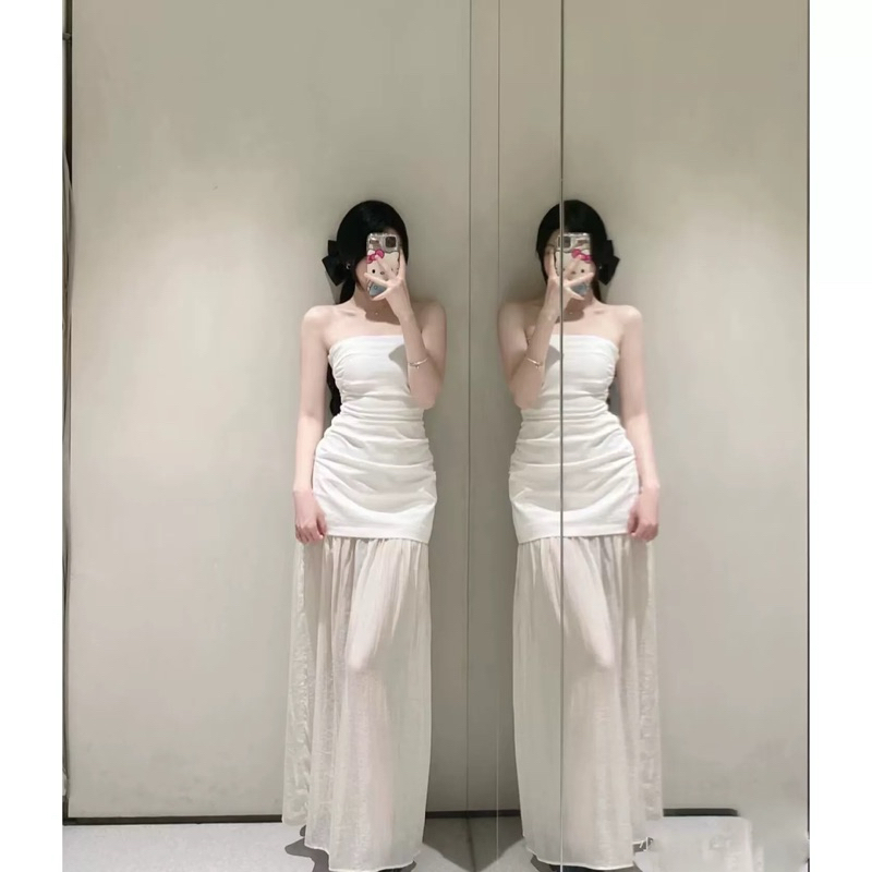 (มีจําหน่าย M/L)ZARA EXPORTED LONG DRESS