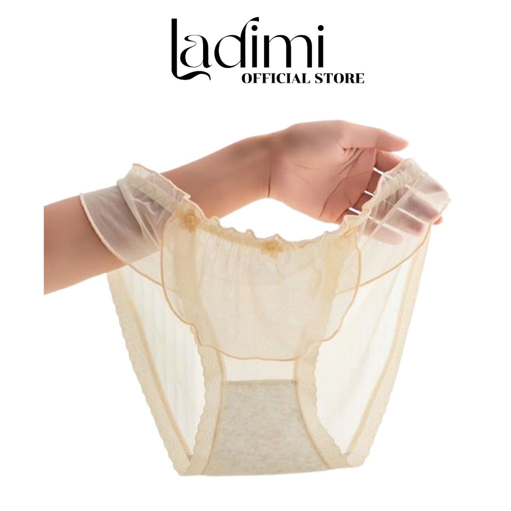 LADIMI Womens Lingerie - ชุดชั้นในลูกไม้คุณภาพสูงโปร่งเซ็กซี่ รหัส H1061