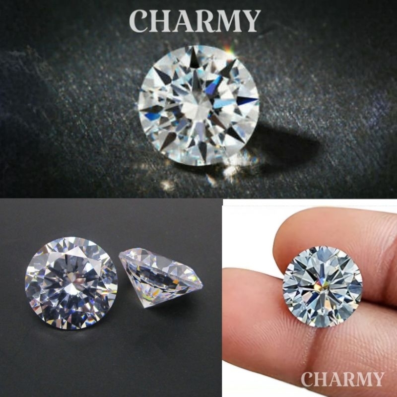 ชุดหิน CZ พรีเมี่ยม 5A, 9-12 มม. (หินคิวบิกเซอร์โคเนีย) - หิน Applique, เครื่องประดับหิน - Charmy