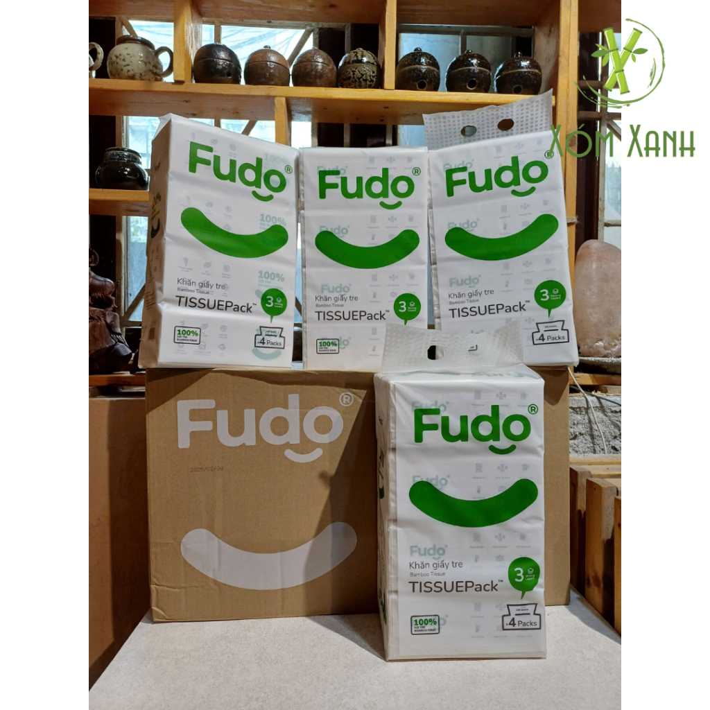 FUDO, NATURAL BAMBOO FIBER TISSUE PACK – FUDO, BAMBOO TISSUE PACK