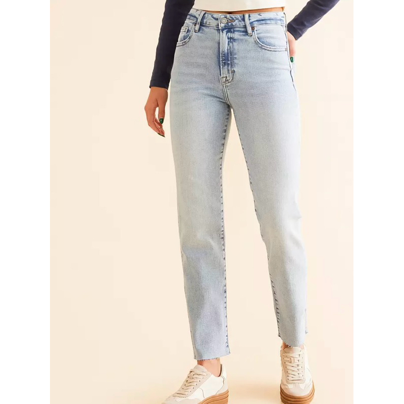 (SIZE 28 เอว 74-78)(SIZE 29eo 76-80)(SIZE 32 เอว 88-92) กางเกงยีนส์ผู้หญิง BIG SIZE Vnxk American ขา