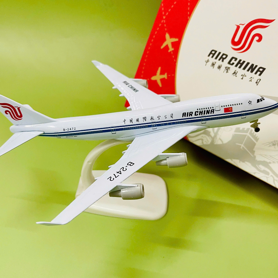 AIRCRAFT "BOEING 747-400 AIR CHINA Airlines" คุณภาพสูงโลหะผสม CAST 1:400 SCALE