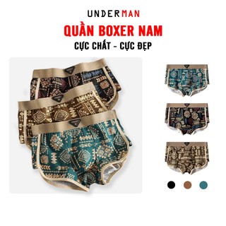 Quần Sịp Đùi Nam Boxer UNDER.MAN, Phong cách RETRO độc lạ,Chất cotton co giãn 4 chiều thoáng khí RT