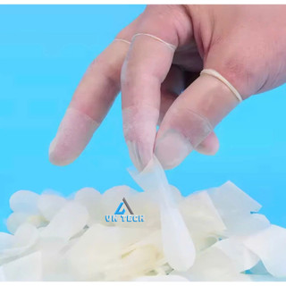 [Túi 100pcs] Bọc ngón tay cao su latex Không đai siêu dai chống thấm nước, tăng độ ma sát bám dính