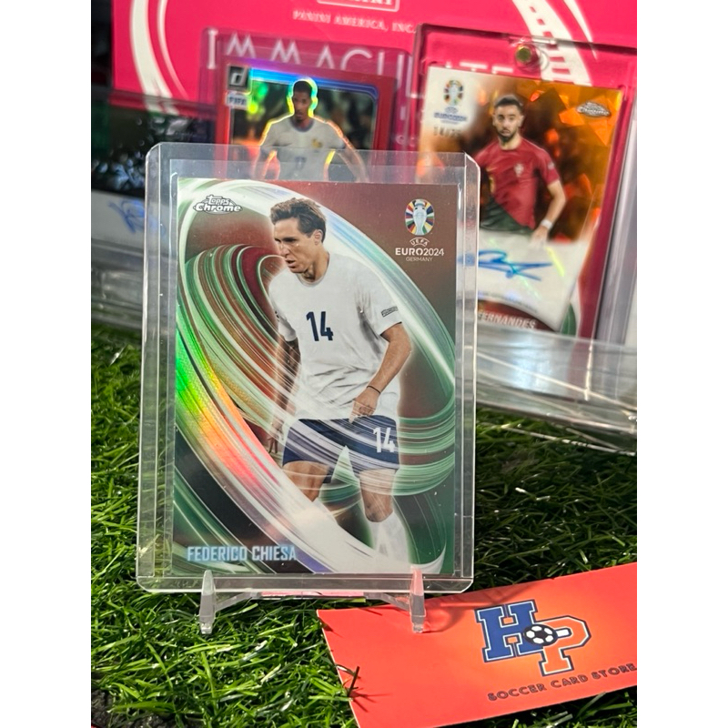 การ์ดฟุตบอล Chiesa Topps Chrome Eur0 2024