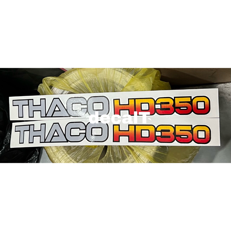 สติ๊กเกอร์ตัวอักษร Taco HD350 สําหรับรถบรรทุก Hyundai สติ๊กเกอร์ตัวอักษร Taco HD350 สําหรับรถบรรทุก 