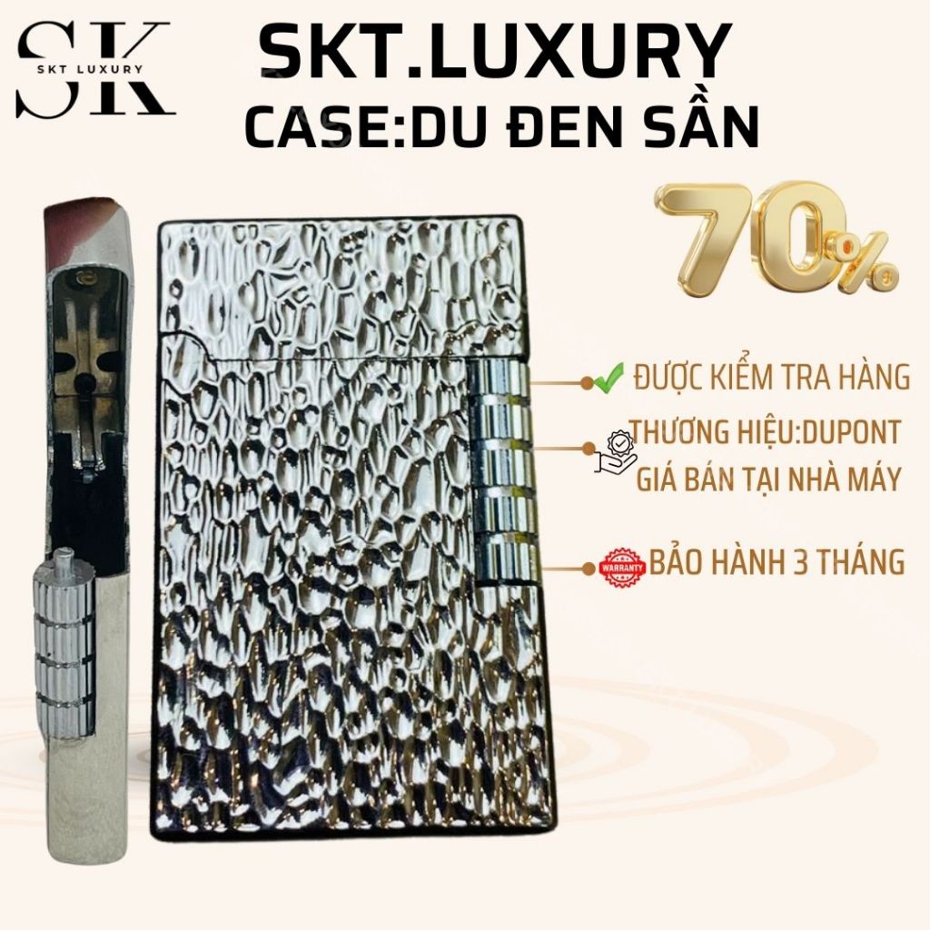 CASE Dupont เคาะค้อนสีดําหยาบ (มีหิน 5v รวม)วัสดุทองเหลือง (ไม่รวมฟูเอล)