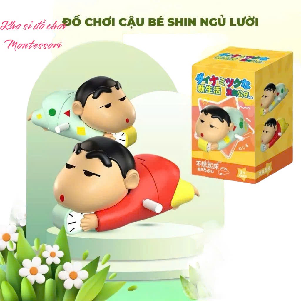 Lazy Sleeping Shin-Chan Wind-Up Boy น่ารัก ของเล่นตลก ของขวัญสําหรับเด็ก ตกแต่ง