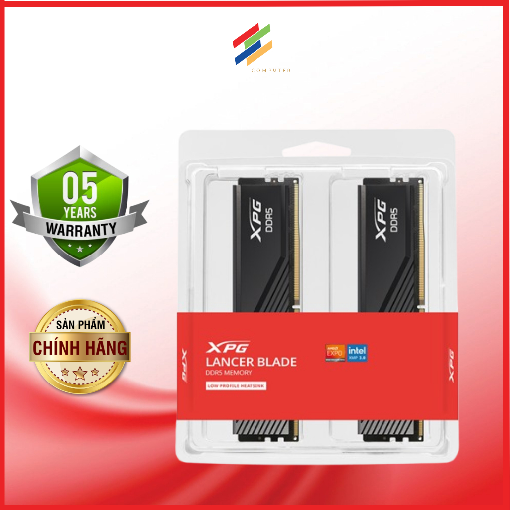 Adata XPG Lancer Blade PC Ram 32GB DDR5 (16GBx2) 5600Mhz สีดํา (AX5U5600C4616G-DTLABBK)