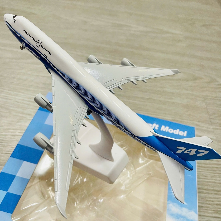 BOEING 747 PLANE MODEL รุ่นโลหะคุณภาพสูง 20 ซม. มีล้อ
