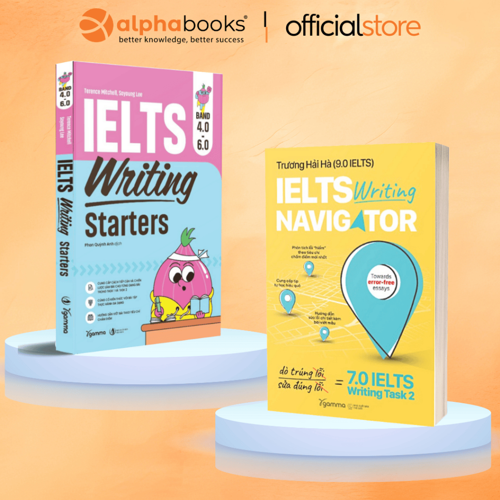 หนังสือ - Odd/Combo: IELTS Writing Starters Band 4.0 – 6.0 + IELTS Writing Navigator (แกมมา)