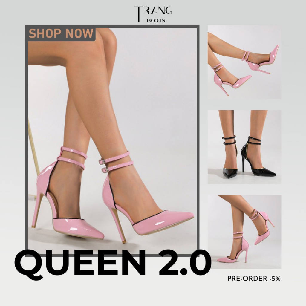 QUEEN 2.0 2-TRAIGHT PARTY SPIRIT TOE HIGH HEEL SHOES