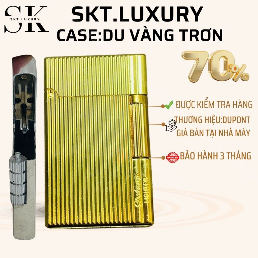 CASE Dupont plain gold (มีน้ําแข็ง 5v) วัสดุทองเหลือง (ไม่รวมฟูเอล)