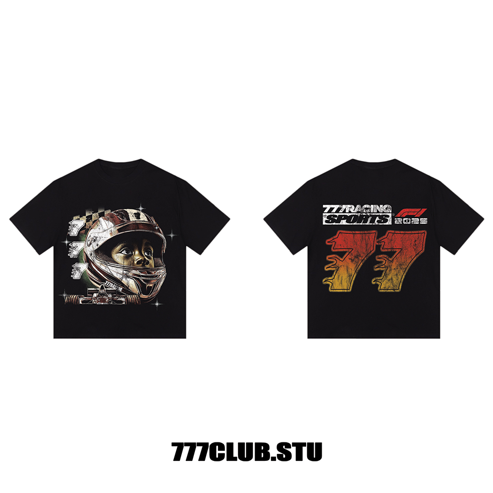 Racing Dream 777Club.studio เสื้อยืดโอเวอร์ไซส์ unisex ผ้าคอตตอน 2 ทิศทาง 250gsm
