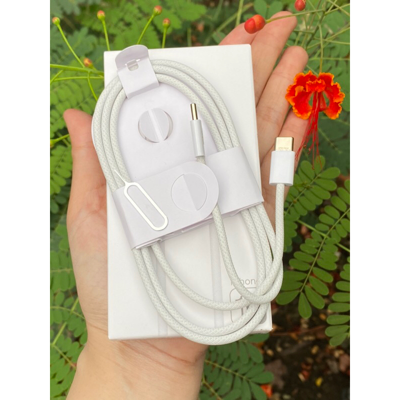 สายหุ้มร่ม C To C สําหรับ iPhone 15 และ 16Series แท็บเล็ตชาร์จเร็วสําหรับทุกรุ่น
