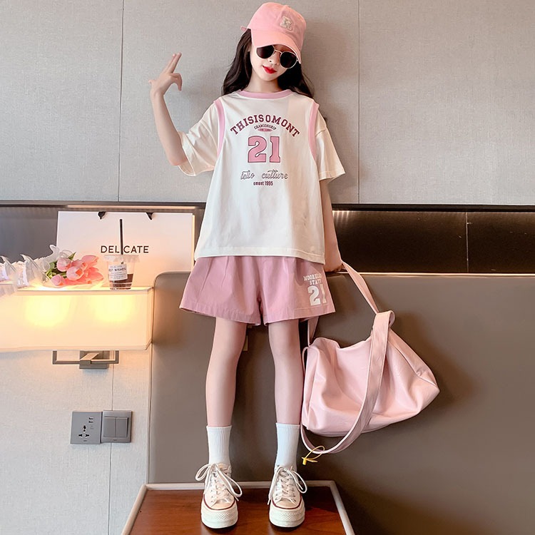 HHI ชุดสั้นยางยืดคล้องคอไหล่ Size 120-170 – ชุดกีฬาเด็ก ใส่สบาย Active