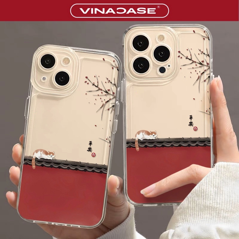 IPhone 18 Pro/18 Pro Max/17 Pro Max/16 Pro Max/14/15 Pro Max/16 Pro Soft Case พร้อม Space Red Tile ร