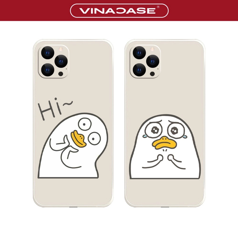 เคส IPhone 17 Pro Max/13 Pro Max/14 Pro Max/15 Pro Max/16 Pro Max...Square Edge Duck Expression TPU