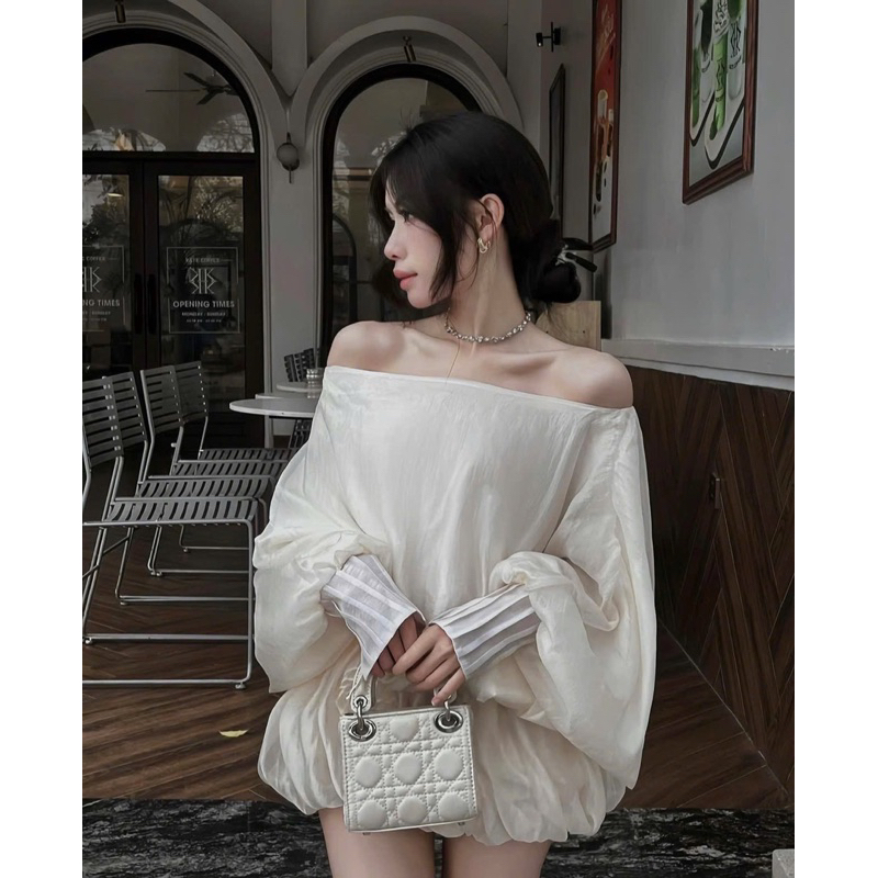Bunny.store•(มีจําหน่าย) JUM OFF SHOULDER SLEEVES