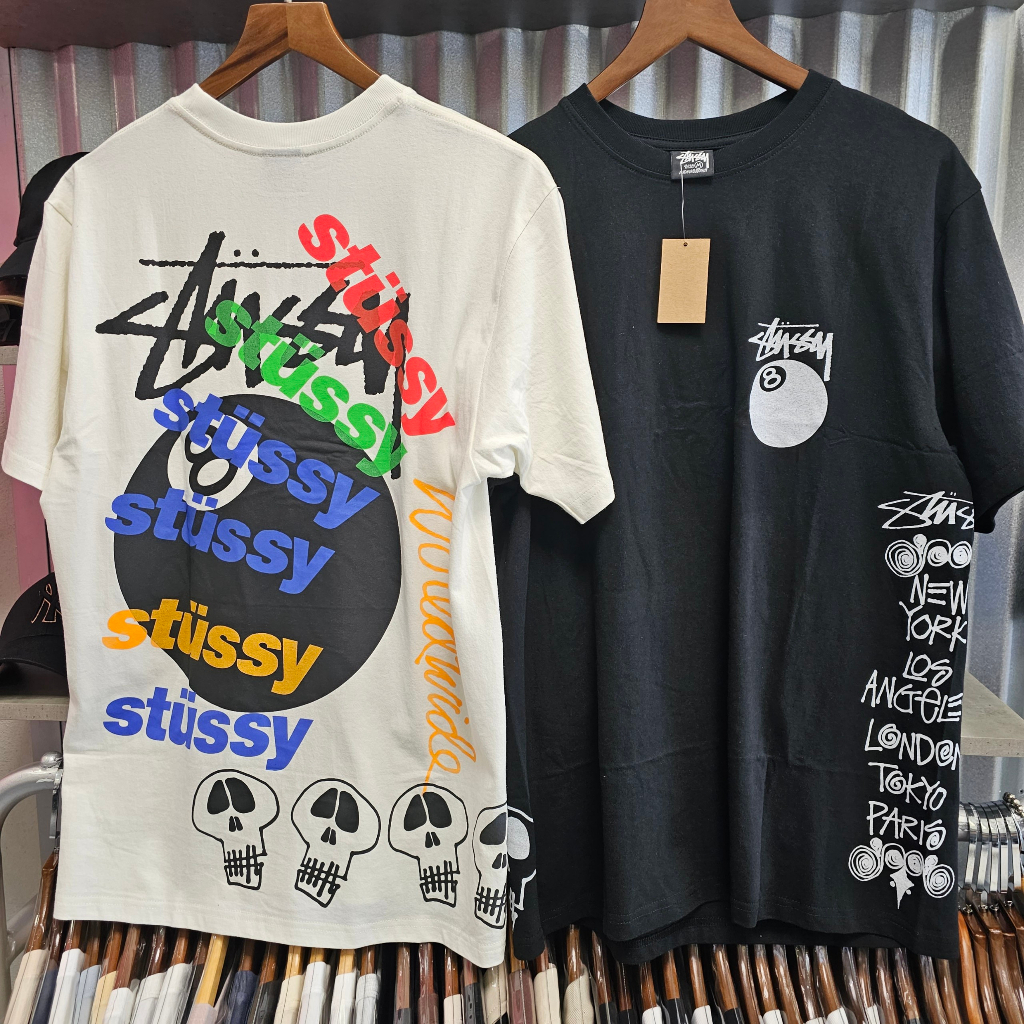 STUSSY TEST STRIKE PIGMENT DYED TEE - เสื้อยืดผู้ชาย Stussy Unisex -