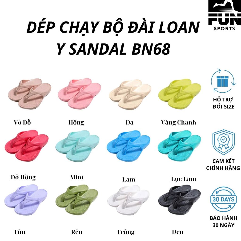 รองเท้าแตะวิ่ง Ysandal ของแท้ B&M รหัสไต้หวัน BN68 พลาสติก EVA สําหรับผู้ชายและผู้หญิงในทุกสีกีฬาสนุ
