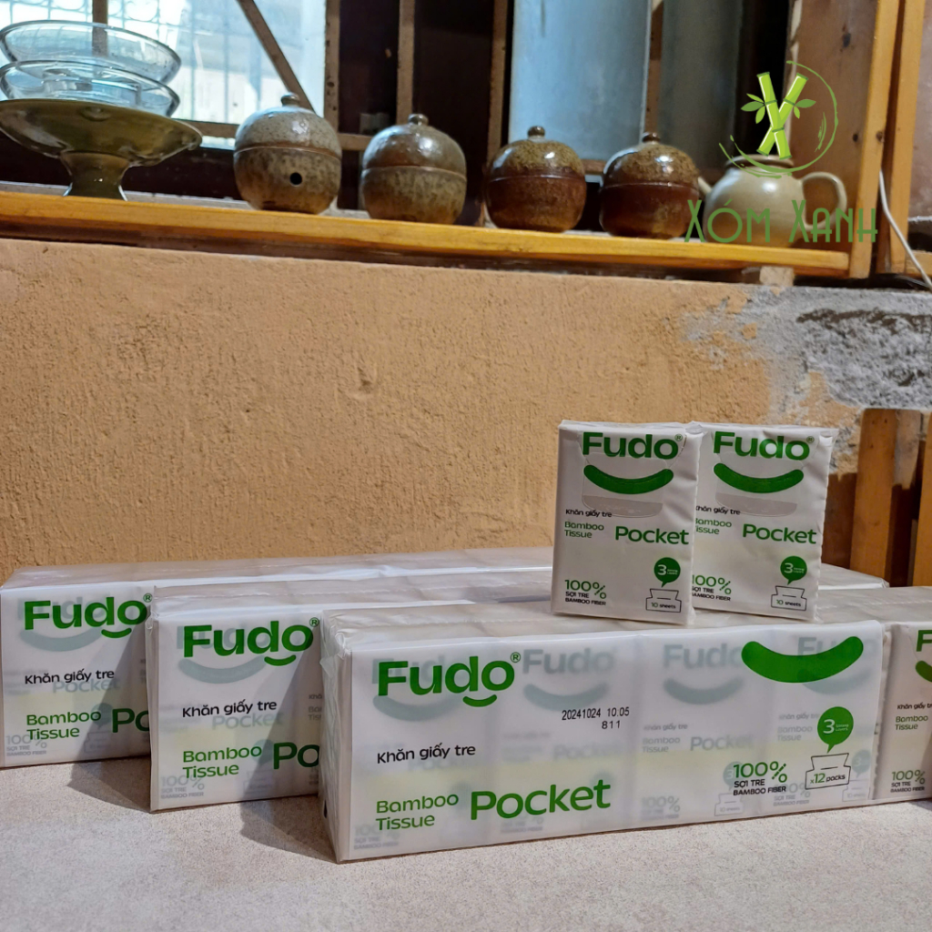 FUDO, NATURAL BAMBOO FIBER POCKET TISSUE – FUDO, BAMBOO TISSUE POCKET