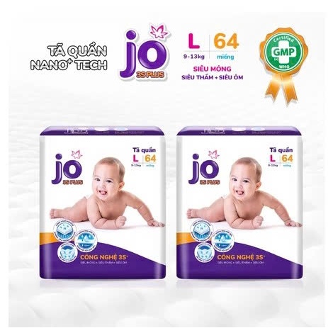 [LIQUIDATION - FREE WET TOWEL] Jo 3S Plus Premium Diapers/ผ้าอ้อม Super Soft, Thin, Super Absorbent 