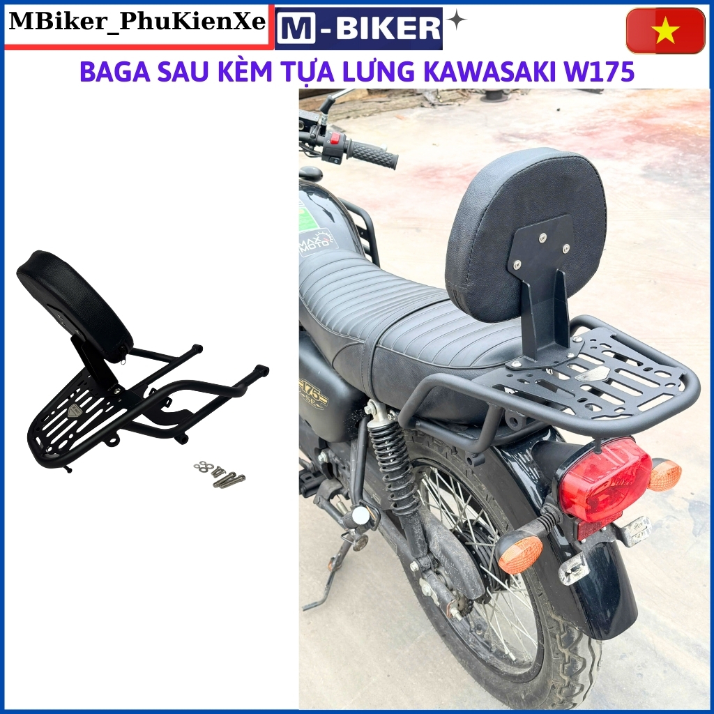Baga w175, กระเป๋าหลัง w175, กระเป๋าพนักพิง w175, mbiker