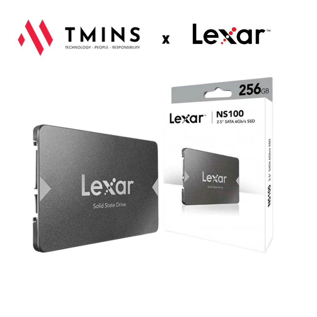 ของแท้ super speed Lexar NS100 256GB 2.5 นิ้ว SATA III LNS100-256RB SSD ฮาร์ดไดรฟ์
