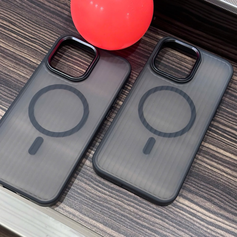 เคสชาร์จไร้สายขอบดําด้านด้านหลังป้องกันลายนิ้วมือสําหรับ12โปรแม็กซ์ 13โปรแม็กซ์ 14โปรแม็กซ์ 15โปรแม็