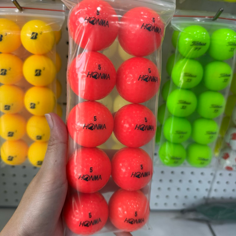 Honma Golf ball สีใหม่ 99% (10 ลูก)