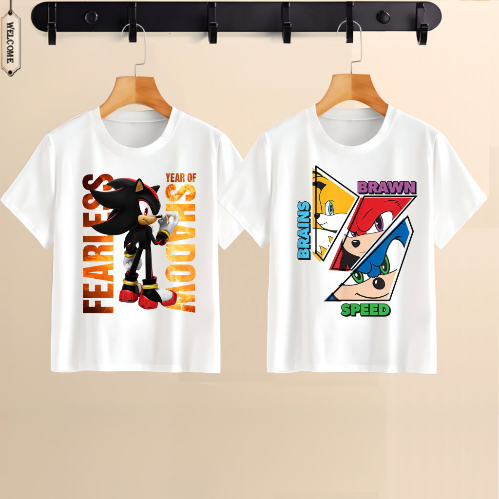 เสื้อยืดพิมพ์ลาย Sonic X Shadow Generations สําหรับเด็กหลายรุ่นใหม่สุดเท่