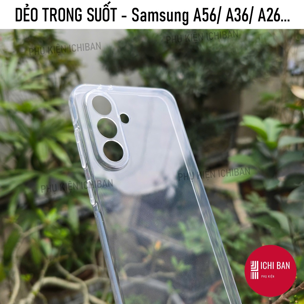 เคสใสสําหรับ Samsung A56 5G/ A36 5G, Galaxy A26 5G/ A16, Samsung A06 กันกระแทกยืดหยุ่นกรณีพร้อมกล้อง