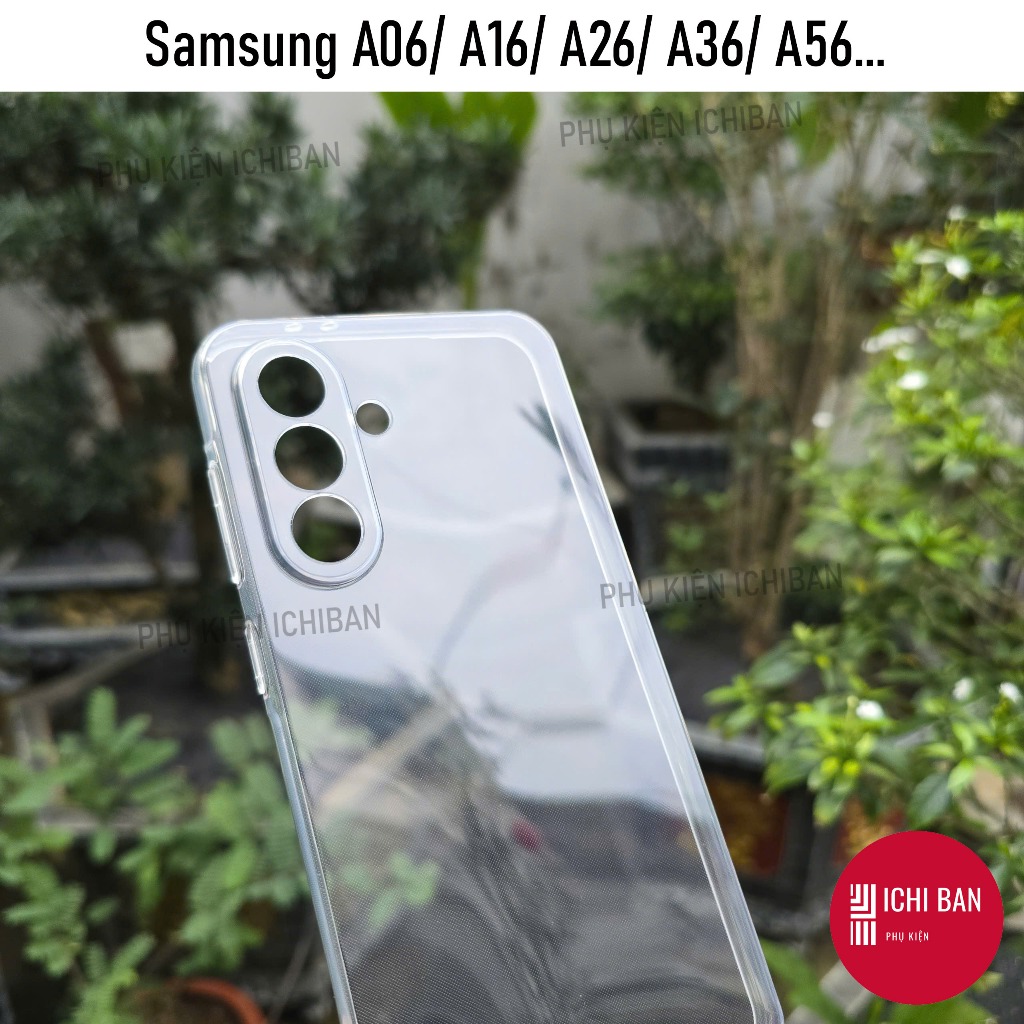 เคสใสสําหรับ Samsung A16/ A06 5G, Galaxy A26 5G/ A36 5G, Samsung A56 5G กันกระแทกยืดหยุ่นกรณีพร้อมป้